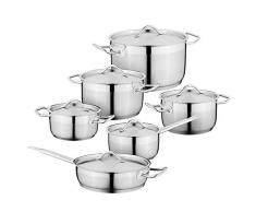 Berghoff - Set di pentole in Acciaio Inox, Colore: Argento