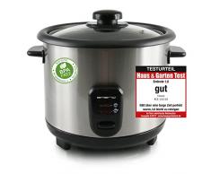 EMERIO RCE-110118 Cuoci riso acciaio inox, Nero