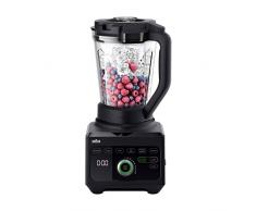 Braun Frullatore TriForce Power Blender JB 9040 con Esclusiva Caraffa Triangolare, 10 Impostazioni di Velocità Manuali Più Pulse, Motore da 1600 W, Facile da Pulire, Nero