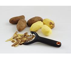 FISKARS Functional Form Sbuccia Verdura, Nero, 15.1 x 7.9 x 2 cm