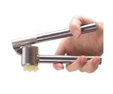 Pressa Aglio - Diealles Spremiaglio in Acciaio Inossidabile con Cestello Estraibile,Robusto Pratico e Facile da Pulire,15.8x5cm