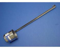 F.Lli Gnali Bacicio Mestolo Cilindrico per Olio in Acciaio Inossidabile 18/10 di Altissima qualità. Finitura Lucida. Lunghezza Totale Cm. 50, Recipiente Cm. 8Xh.8.