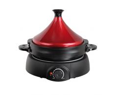 Domoclip (domo8) doc183 Tajine elettrico 3 in 1 Rosso/Nero