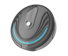 Aspirapolvere Robot Lavapavimenti Aspirapolvere Intelligente Automatico a Batteria Clean Robot per Casa (Nero)