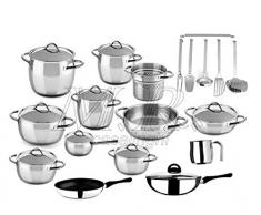 MEPRA BATTERIA PENTOLE 1950 ACCIAIO INOX 29 PZ. MADE IN ITALY