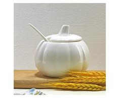 Formaggiera Ciotola di zucchero del contenitore di zucchero bianco della cina della cina del contenitore della cina dell osso della cina con il vaso di zucchero di zucchero del barattolo del miele di