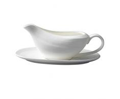 YARNOW Ceramiche Salsiera Saucier Salsiere Tradizionali Salsiera Piatti Salsa Ideale per Mangiare Tavola Elegante Brocca in Ceramica Che Serve per Insalata Crema di Latte Salse Crema