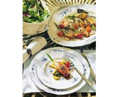 Villeroy & Boch Vieux Luxembourg Piatto da Portata Ovale, 36 cm, Porcellana Premium, Bianco/Blu