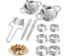 11 Pezzi,Stampi per Ravioli Set,Dumpling Skin Maker,Stampo per Ravioli Dumpling,Ravioli Acciaio Inox Set ,Stampo per Ravioli ,Stampi per Gnocchi.