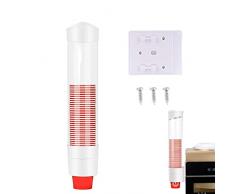 1 Pcs Dispenser per Tazza di Carta, Dispenser per Tazza a Parete, Dispenser Porta Bicchieri, Dispenser Bicchieri, Dispenser Bicchieri Plastica per Casa Ufficio