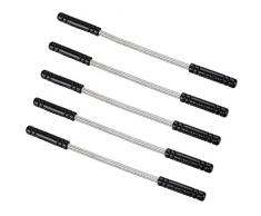 5 Pezzi Epilatore a Molla Strumento di Viso Attrezzo di Bellezza di Filettatura per le Donne, in Acciaio Inox