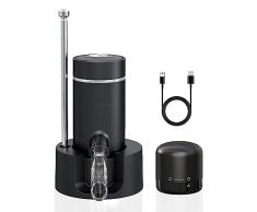 Nuovo versatore del vino di aggiornamento, versatore elettrico dellaeratore del vino, decanter del vino di un tocco con la base del supporto, aeratore ed erogatore astuto del vino con USB