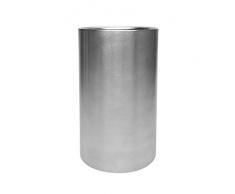 Brillibrum Design - Secchiello per champagne, a doppia parete, in acciaio inox spazzolato opaco, per una bottiglia di champagne, vino e spumante (senza incisione)