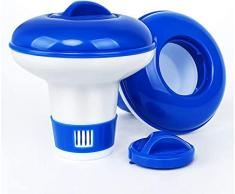 Towviy Dispenser Chimico per Piscina, 2 Pcs Galleggiante Distributore di Cloro Dosatore Automatico Cloro con Sfiato di Flusso Regolabile Erogatore Diffusore per SPA Acquario Aperto