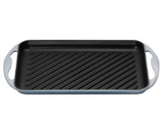 Le Creuset Bistecchiera Rettangolare in Ghisa, Coastal Blue