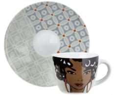Ritzenhoff My little Darling, Tazza da Espresso, Porcellana, con Piattino, 80 ml, Design 2013, Angela Schiewer, 1580104