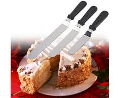 BrilliantDay Set Spatola Cucina,3 Pezzi Spatole per Pasticceria in Acciaio Inox Spalma Crema con Manico Antiscivolo,Set Spatole Cuoco Dolci Spatola Cucina per Dolci Spatole Decorazione Torte