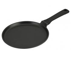 Crepiera Padella estremamente Antiaderente in pietra fondo a induzione in acciaio, crepiere padelle chef professionale, con tecnologia tedesca e un risparmio in bolletta del 50% (CREPIERA 26CM)