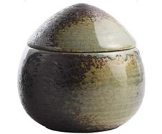 Piatto in casseruola Casseruola Con Coperchio, Casseruola Rotonda Coperta In Gres, Pentola Per Stufato A Vapore In Ceramica Personale, Ciotola Di Noodle Per Zuppa Vintag(Size:10x10cm(4x4inch),Color:B)