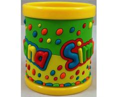 TAZZA IN PLASTICA CON NOME SIMONA A RILIEVO - JT087