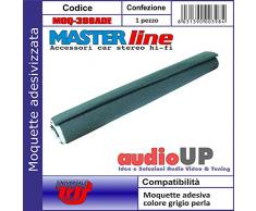 Moquette acustica adesiva per rivestimento box colore grigio perla. Dimensioni cm70x140