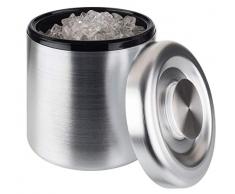 Buddys Bar - Icebox, Secchiello per Il Ghiaccio di Alta qualità con capacità di 5 Litri, Contenitore per Ghiaccio in Alluminio anodizzato - 18,5 cm x 18,5 cm x 20 cm