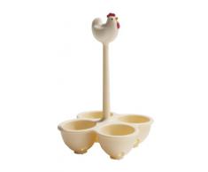 Alessi ASG11 W Coccodandy Cuociuova in Resina Termoplastica, Bianco