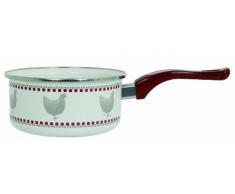 Quid 2011034 - Casseruola linea Essential con motivo decorativo gallina, in lamiera smaltata, 14 cm