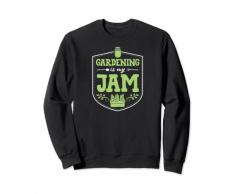 Giardinaggio è la mia marmellata divertente carino frutta contenitore giardino citazioni Felpa