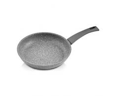 Mopita Roccia Viva - Padella Antiaderente, Per tutti i piani cottura (No Induzione), Multistrato Antiaderente, Rivestimento 5 strati Antigraffio, Manico Soft Touch, Made in Italy, Ø32 cm