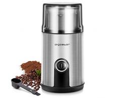 Aigostar Macinacaffè Elettrico con Lame in Acciaio Inox, Macina Spezie con 75g Alta Capacità Contenitori Rimovibile, 200W Coffee Grinder per Chicchi Di Caffè Macina Spezie Semi Pepe Zucchero Sale