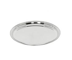 Edzard vassoio da portata Pipe argento placcato, rotondo, diametro 22 cm