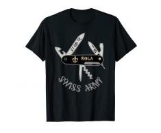 NOLA Louisiana Everyone Loves New Orleans Coltello dellesercito svizzero Maglietta