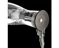 Bohemia Cristal Viva 093 006 - Caraffa in Vetro, 1.250 ml, con Pratico beccuccio Grigio Chiaro