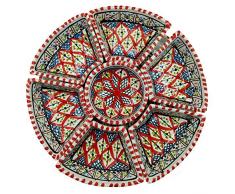 Antipastiera Piatto Etnico Ceramica Terracotta Tunisina Marocchina 2611201208
