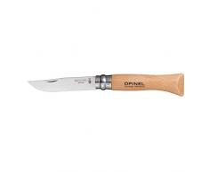 COLTELLO OPINEL TRADIZIONALE CON LAMA INOX O AL CARBONIO - MISURE VARIE-Inox N 6