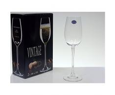 Bohemia Crystal Bohemia 2 calici Vintage Champagne cl 38 Arredo tavola