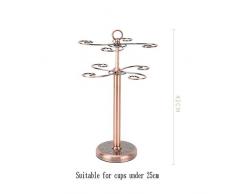 Xinxinchaoshi-Portatazze Supporto per Bicchiere da Vino retrò a Doppio Strato