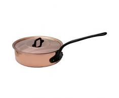 Baumalu 203010 - Padella con Coperchio in Rame, Diametro: 20 cm