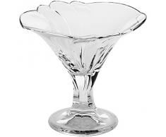 Coppe per gelato, coppe in vetro~LOTUS~ transparente, 12,5 cm, Vetro trasparente(GELATO VERO powered by CRISTALICA)