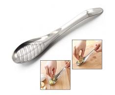 Xrten Cucchiaio Forma grattugia, Ginger Aglio Macinare Cucchiaio in Acciaio Inox Ginger Grattugia Cucchiaio