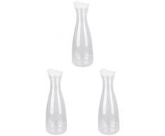 BESTonZON 3 Pz Grande Eccellente Resistente Alla Casa Bar Mimosa Brocca Ml in Polvere Acrilico Ampio Caffè Brocca Shake Limonata con Bocca Coperchio Decanter Capacità Calda Plastica