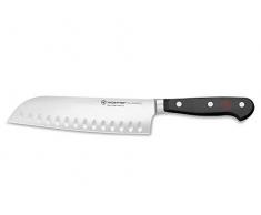 WÜSTHOF Santoku con Alveolature, Classic (1040131317), Lama da 17 cm, Forgiato, Acciaio Inossidabile, Coltello Cuoco Asiatico Molto Affilato, Coltello Sushi