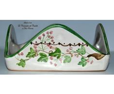 Portatovaglioli - Linea Edere - Pezzo Unico - Handmade- Le Ceramiche del Castello- 100% Made in Italy