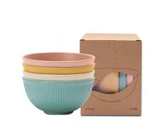 Yongheng Ciotole cucina,Ciotole in plastica, Ciotola per cereali da,Set di 8 ciotole per cereali e insalata, 24 oz Unbreakable Cereal Bowls, ciotola per frutta, ciotole,insalata, cuocere, mescolare.