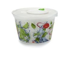 Snips 020400 ULAOP-Centrifuga per Insalata da 4 lt, Bianca con Decorazioni Iml