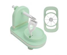 Pela Frutta, Sbuccia Mele Efficient Exquisite Corpo con Tagliafrutta per Cucina (Verde chiaro)