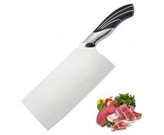 Mannaia Coltello da Cuoco Cinese, TJ POP Coltello da Cucina Professionale 30.5cm, Affilato Coltello da Carne, Lama in Acciaio 40Cr13 Spessore 2mm Per Cucina e Ristorante