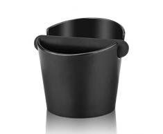 Contenitore per Fondi di Caffè,Recipiente per Fondi di caffè ABS plastica contenitore residui Barrel knock-off contenitore per caffè motivi Nero