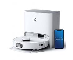 ECOVACS ROBOTICS T10 Plus Robot Aspirapolvere Con Lavapavimenti E Stazione Con Svuotamento Automatico 3000 Pa, Bianco
